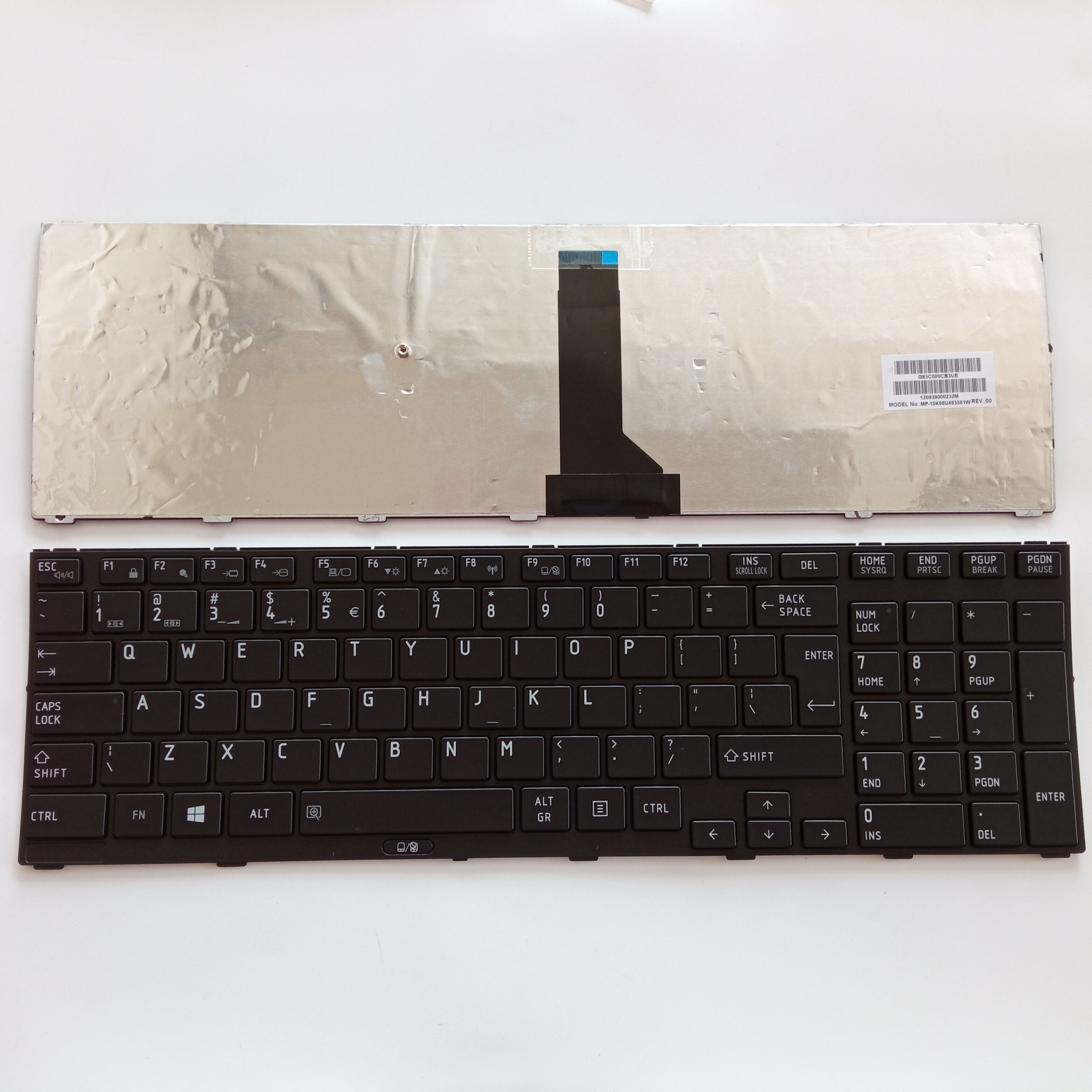 Picture of New Replacement Laptop Keyboard For TOSHIBA R850/R950/R960/R751/R752 BLACK FRAME BLACK UI Layout